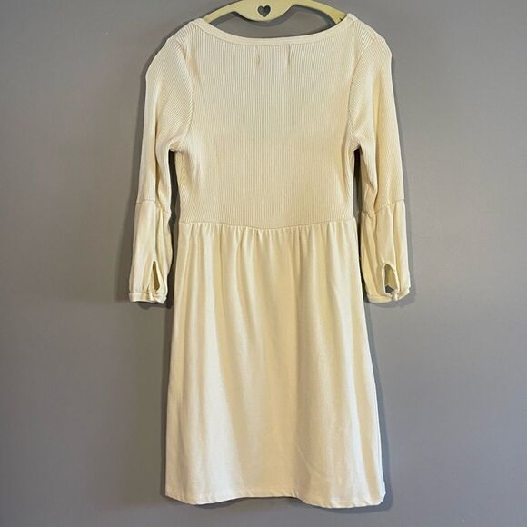 Poof Excellence Cream Sweater Mini Dress | SZ L - Picture 3 of 8
